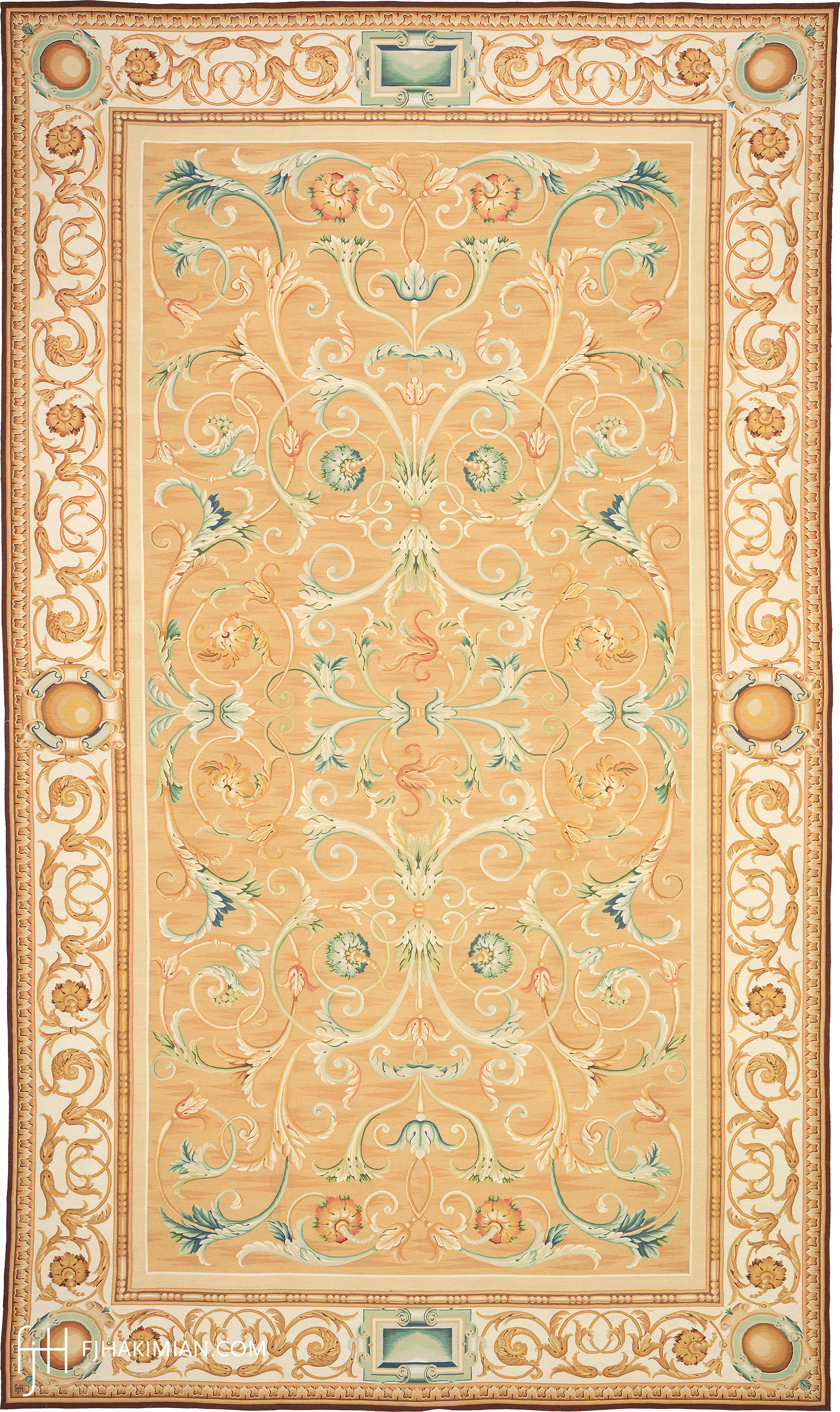Acanthus Design | Custom Traditional Flat Weave Carpet | FJ Hakimian | Carpet Gallery in NY