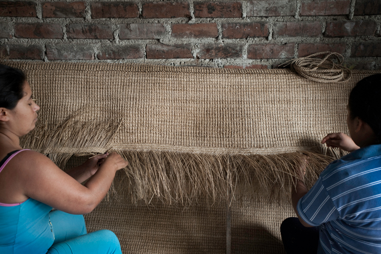 basketweavers in South America