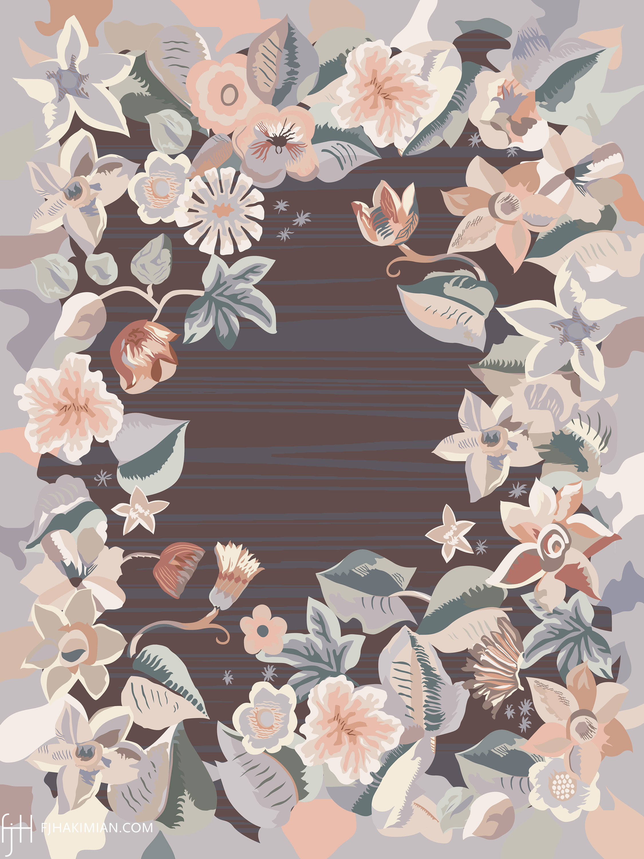 Blooming Savonnerie Rug | Custom Modern Design | FJ Hakimian | Carpet Gallery in NY
