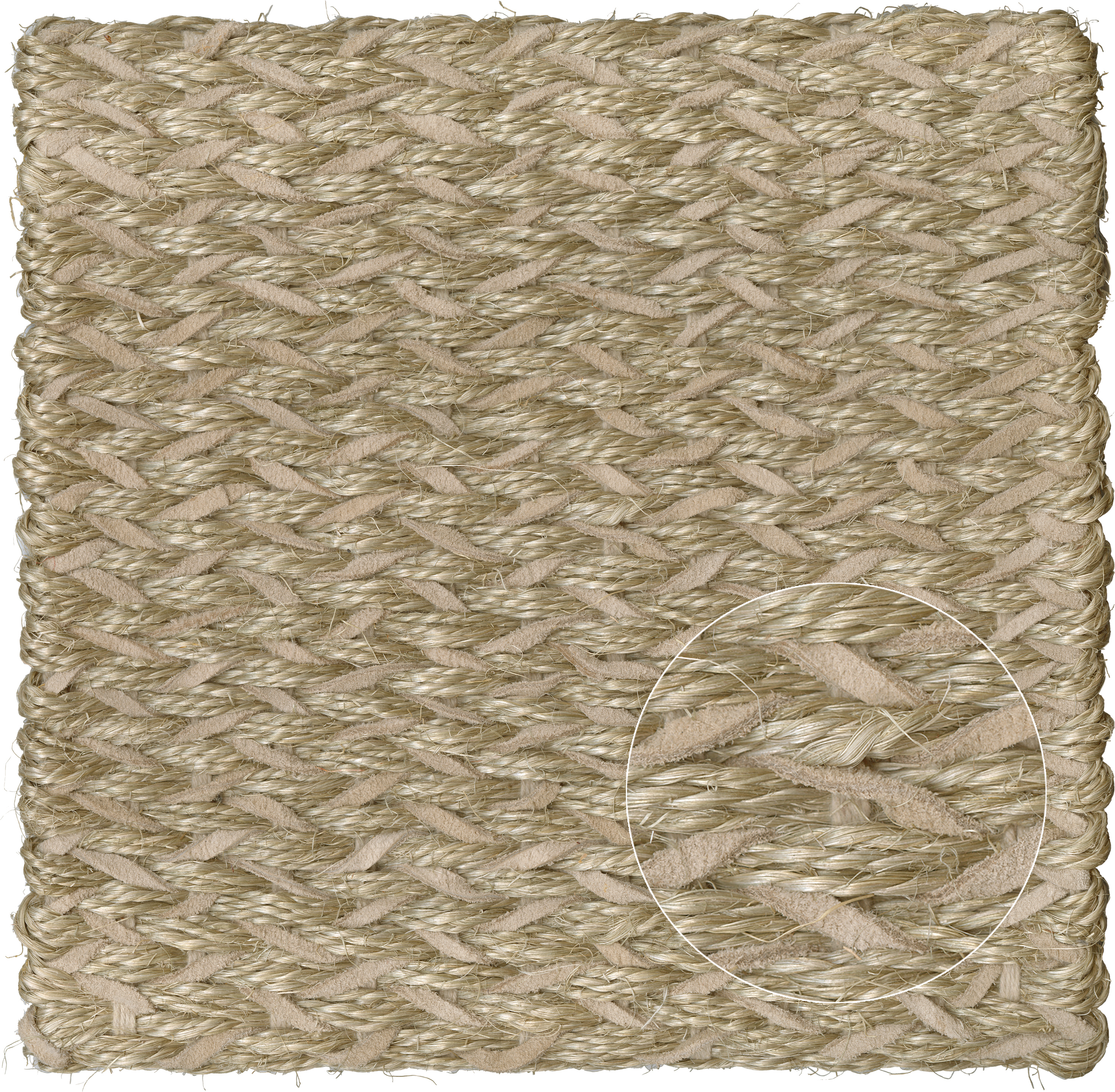 CF-CL-America Sisal-Couro-Grey Leather Sisal