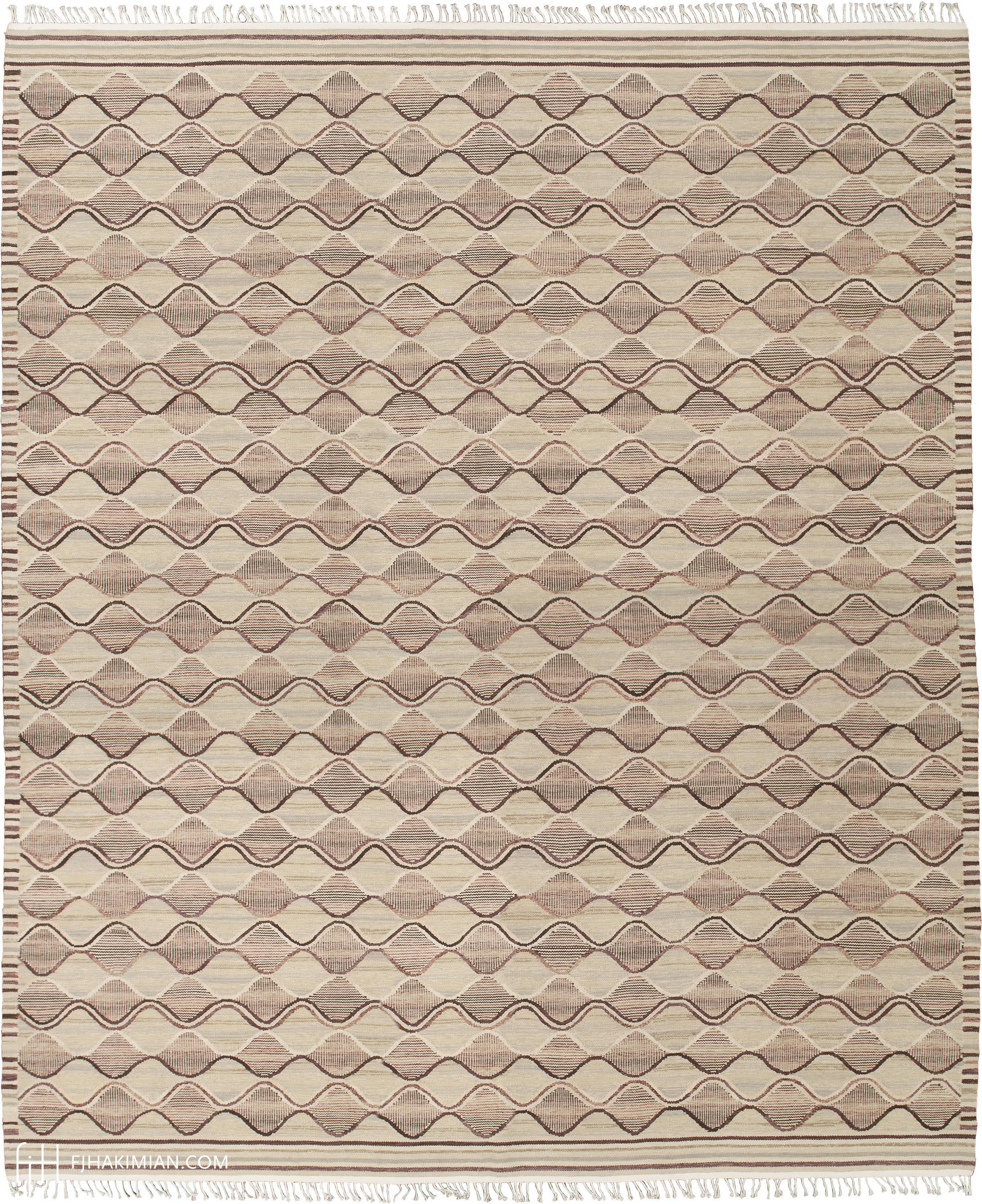 Clam Design | Custom Swedish Flat Weave Carpet | FJ Hakimian | Carpet Gallery in NY