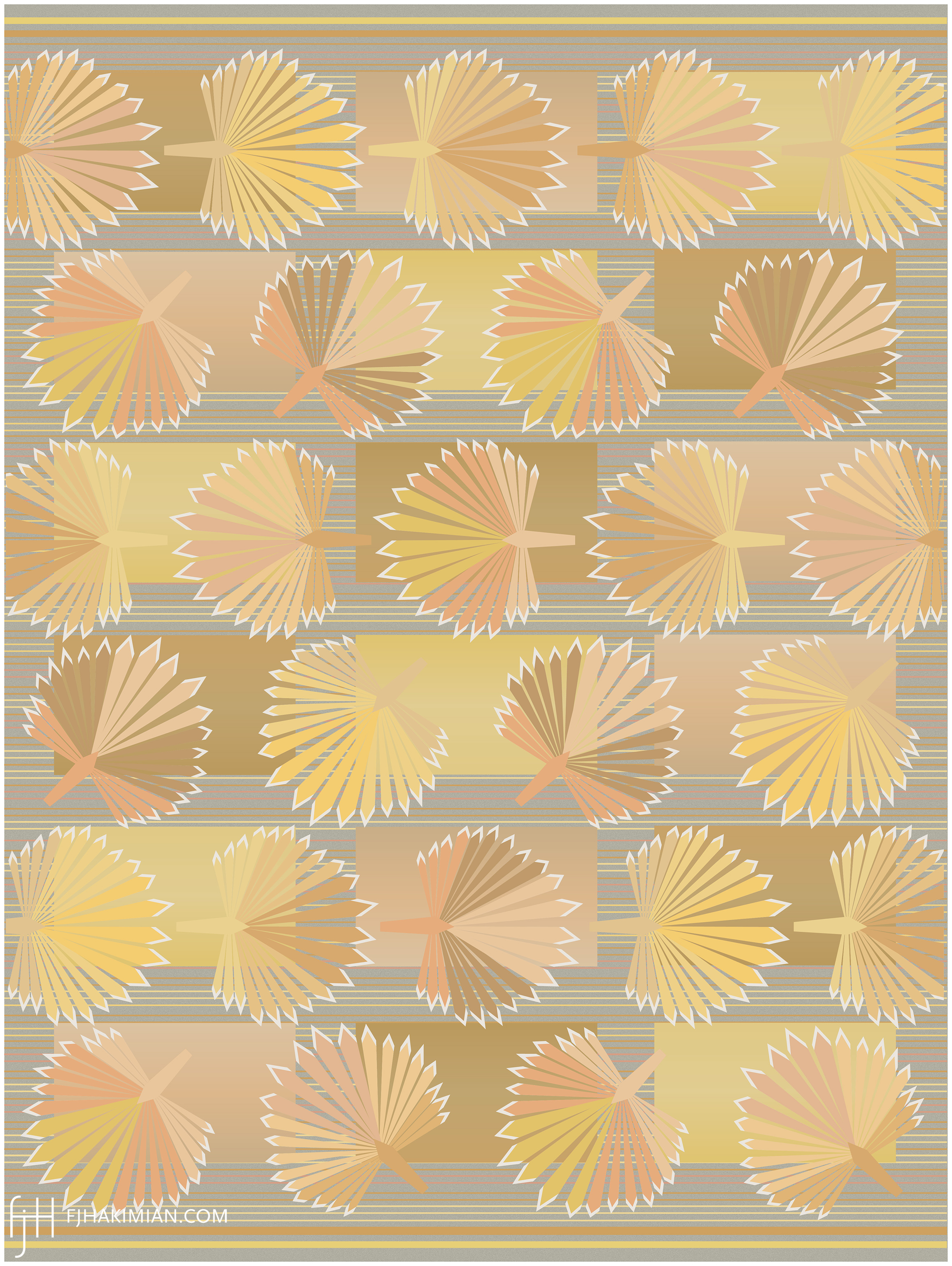 Cones-B Design | Custom Swedish Flat Weave Carpet | FJ Hakimian | Carpet Gallery in NY