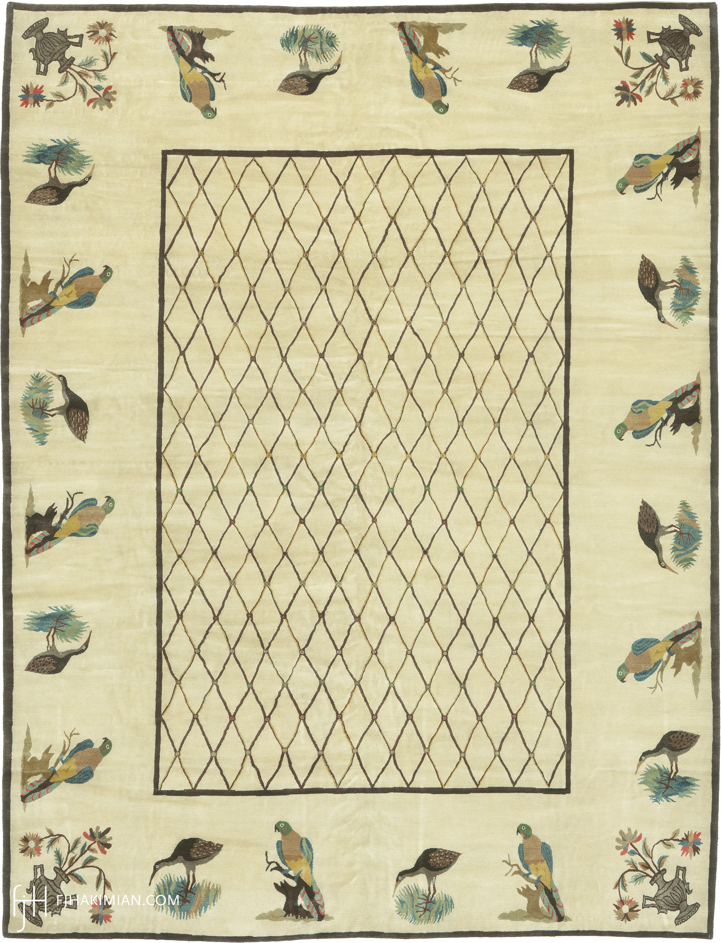 Birds of Paradise Design | Custom Traditional Rugs | FJ Hakimian | Carpet Gallery in NY
