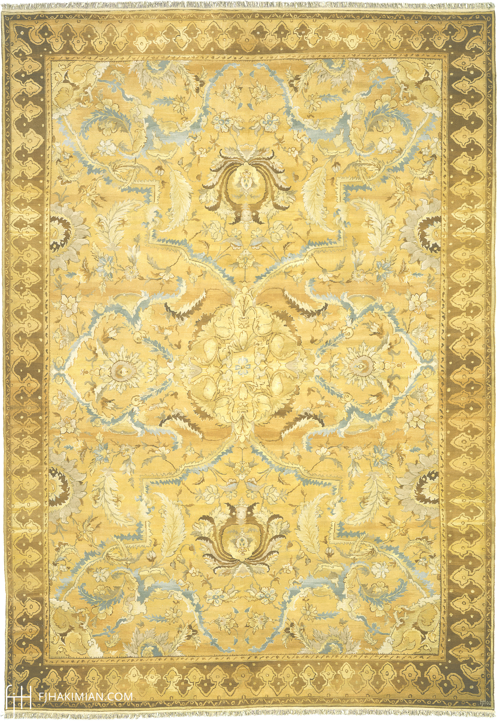 Feathers Design | Custom Traditional Carpet | FJ Hakimian | Carpet Gallery in NY