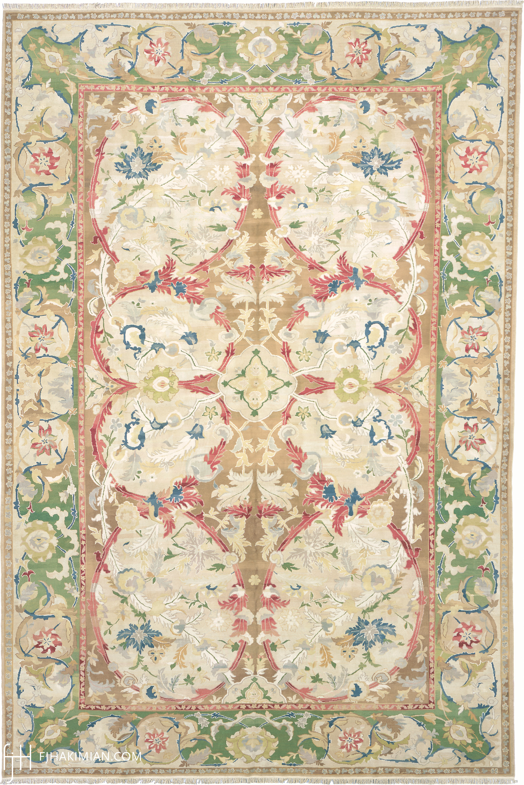 Red Vine Design | Custom Traditional Carpet | FJ Hakimian | Carpet Gallery in NY