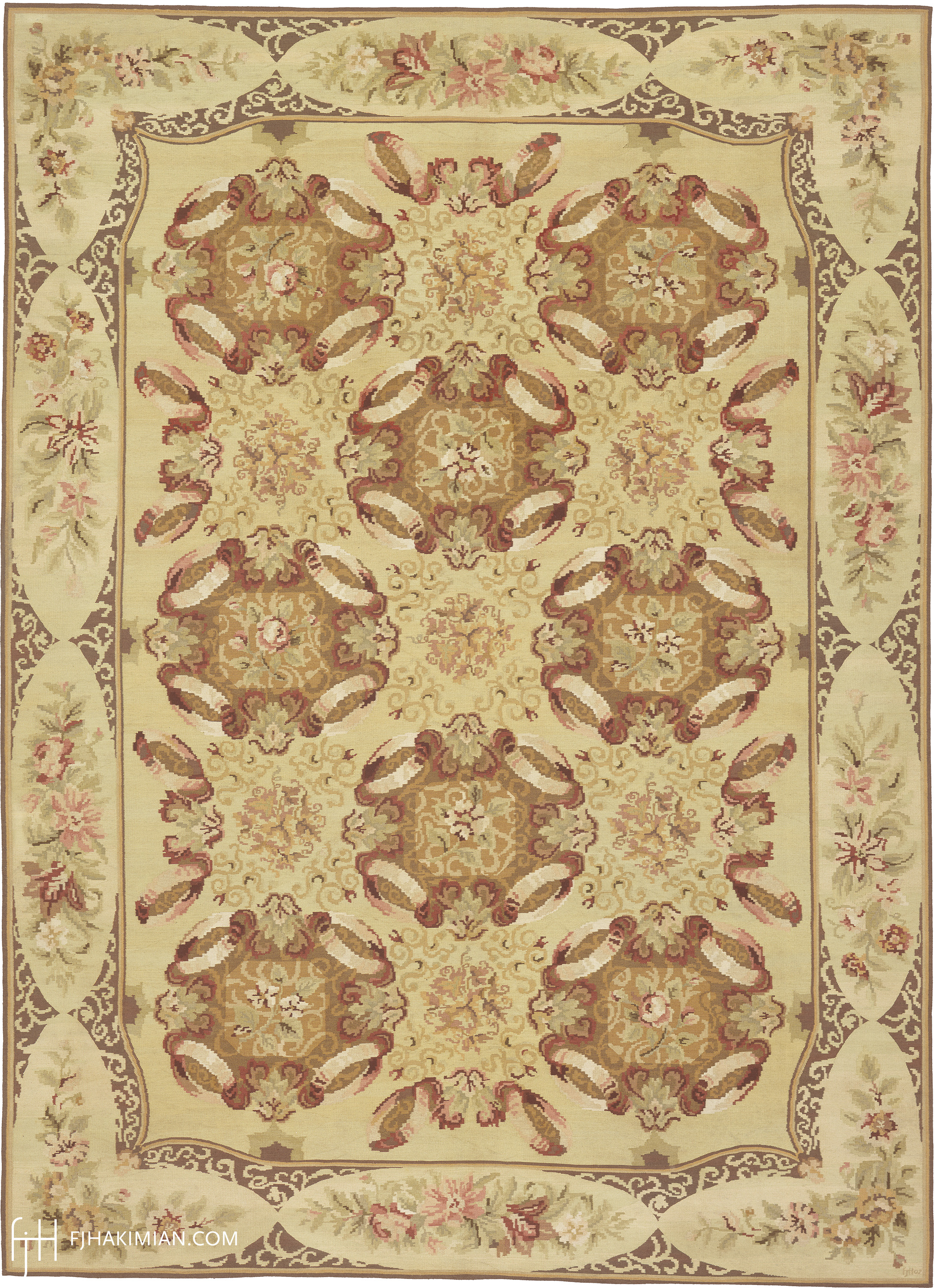 Ring of Rose Design | Custom Traditional Carpet | FJ Hakimian | Carpet Gallery in NY