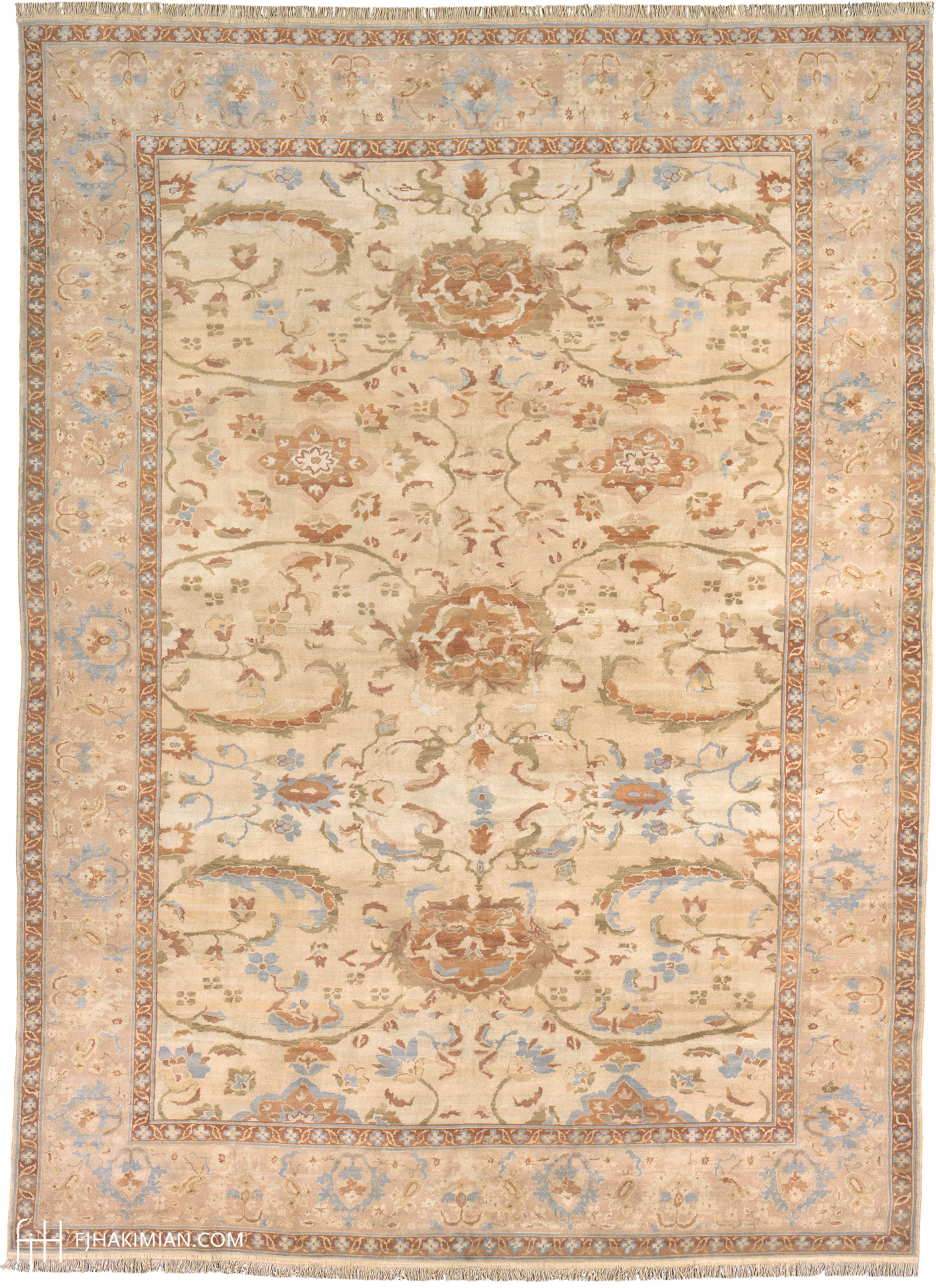 Three Flowers Design | Custom Traditional Carpet | FJ Hakimian | Carpet Gallery in NY