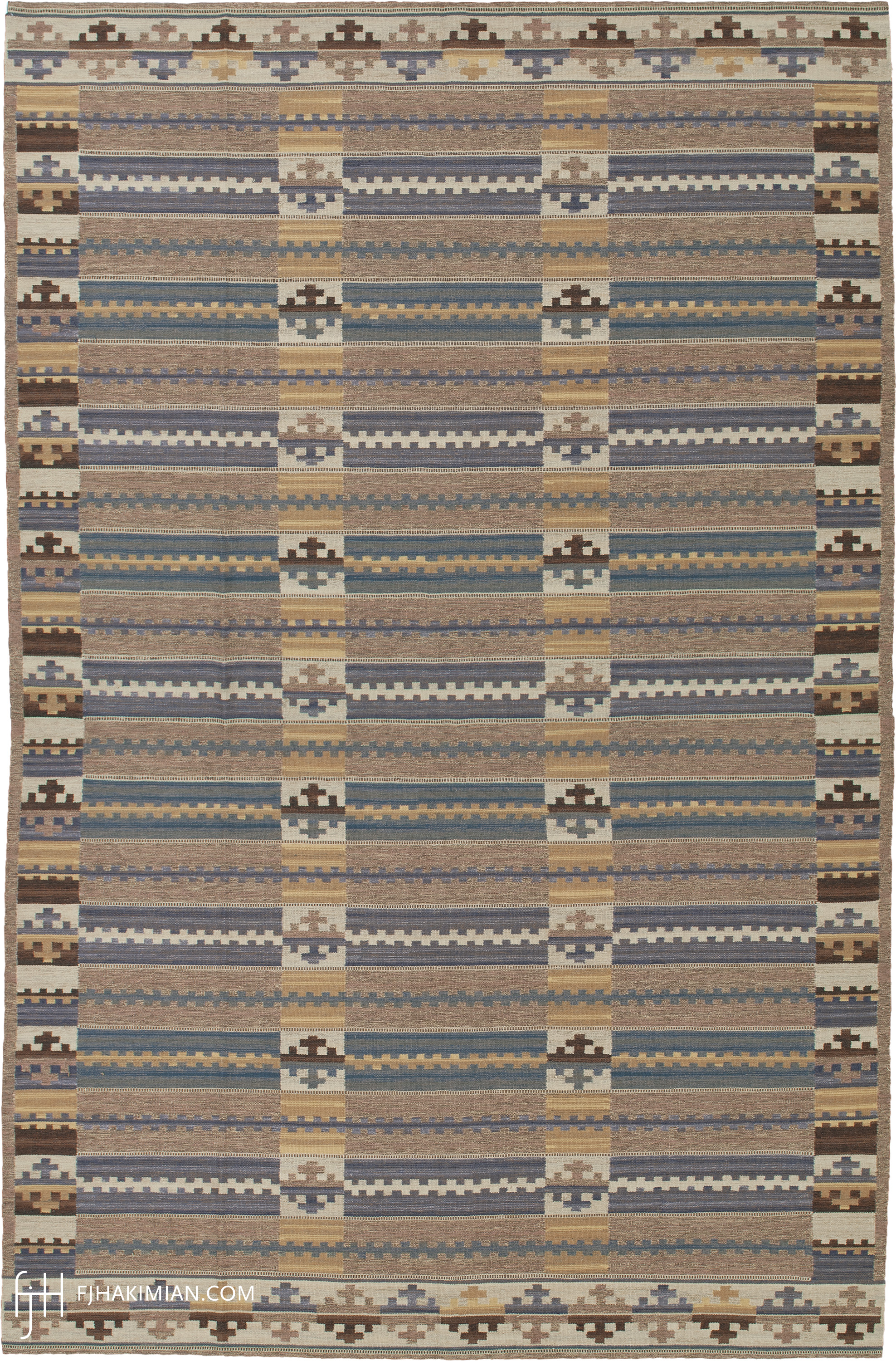 Flaga Design | Custom Swedish Flat Weave Carpet | FJ Hakimian | Carpet Gallery in NY