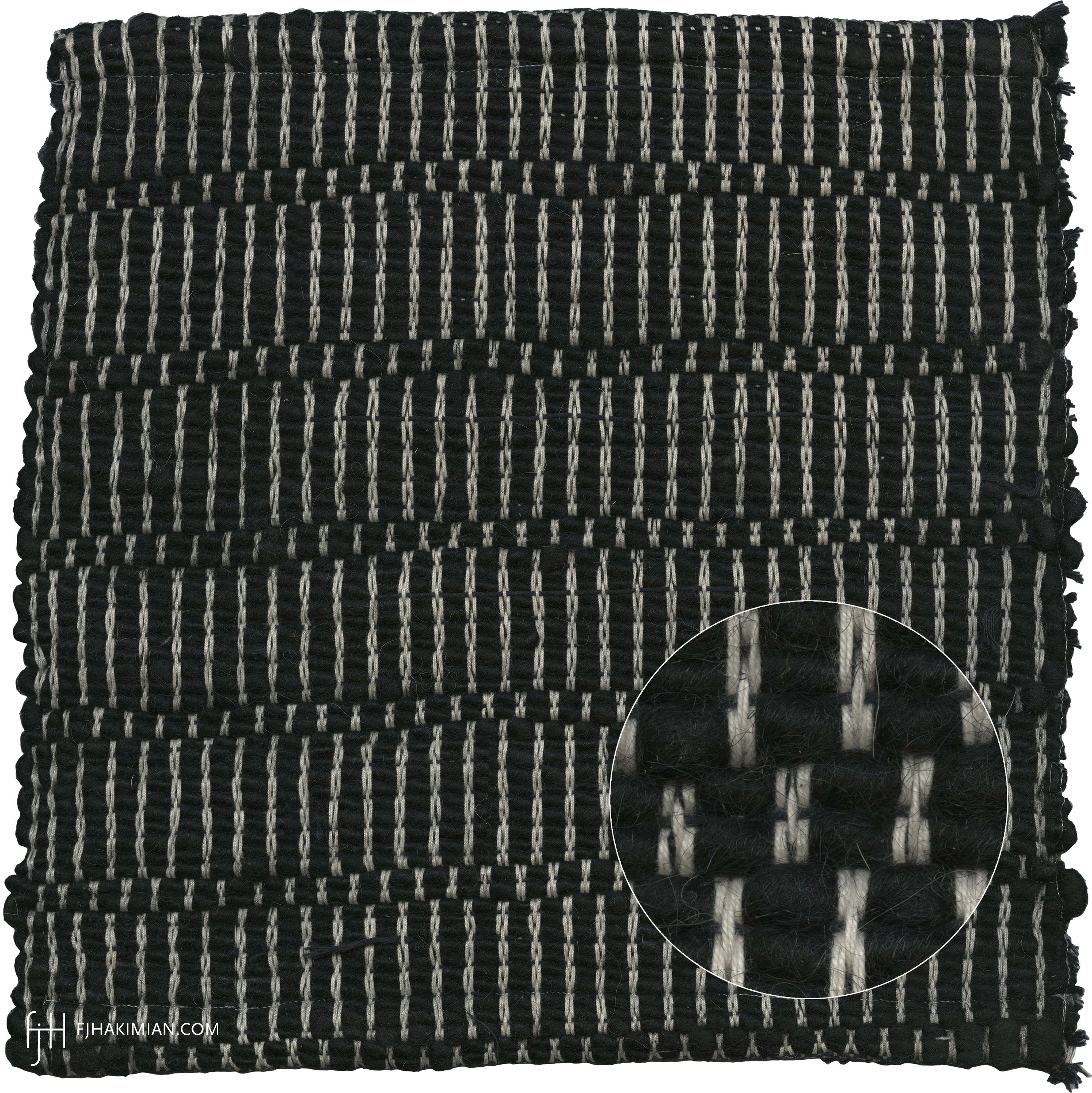 57161 | IF-316 Black Design | Custom Mohair Sardinian Carpet | FJ Hakimian | Carpet Gallery in NYC