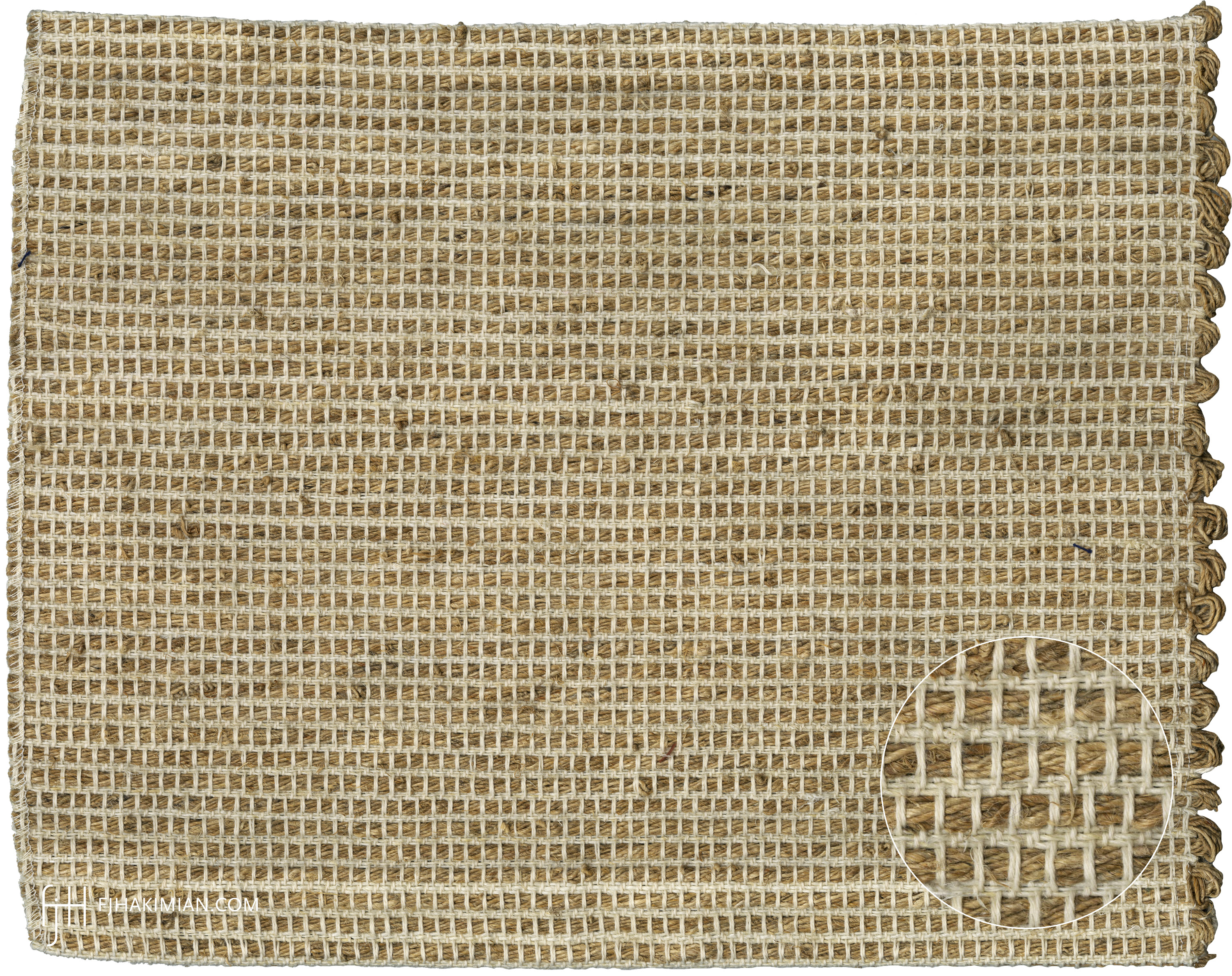 IF-Sardinian-Cotton-Bleached Hemp-Nettle-Mat Sample3- FJ Hakimian