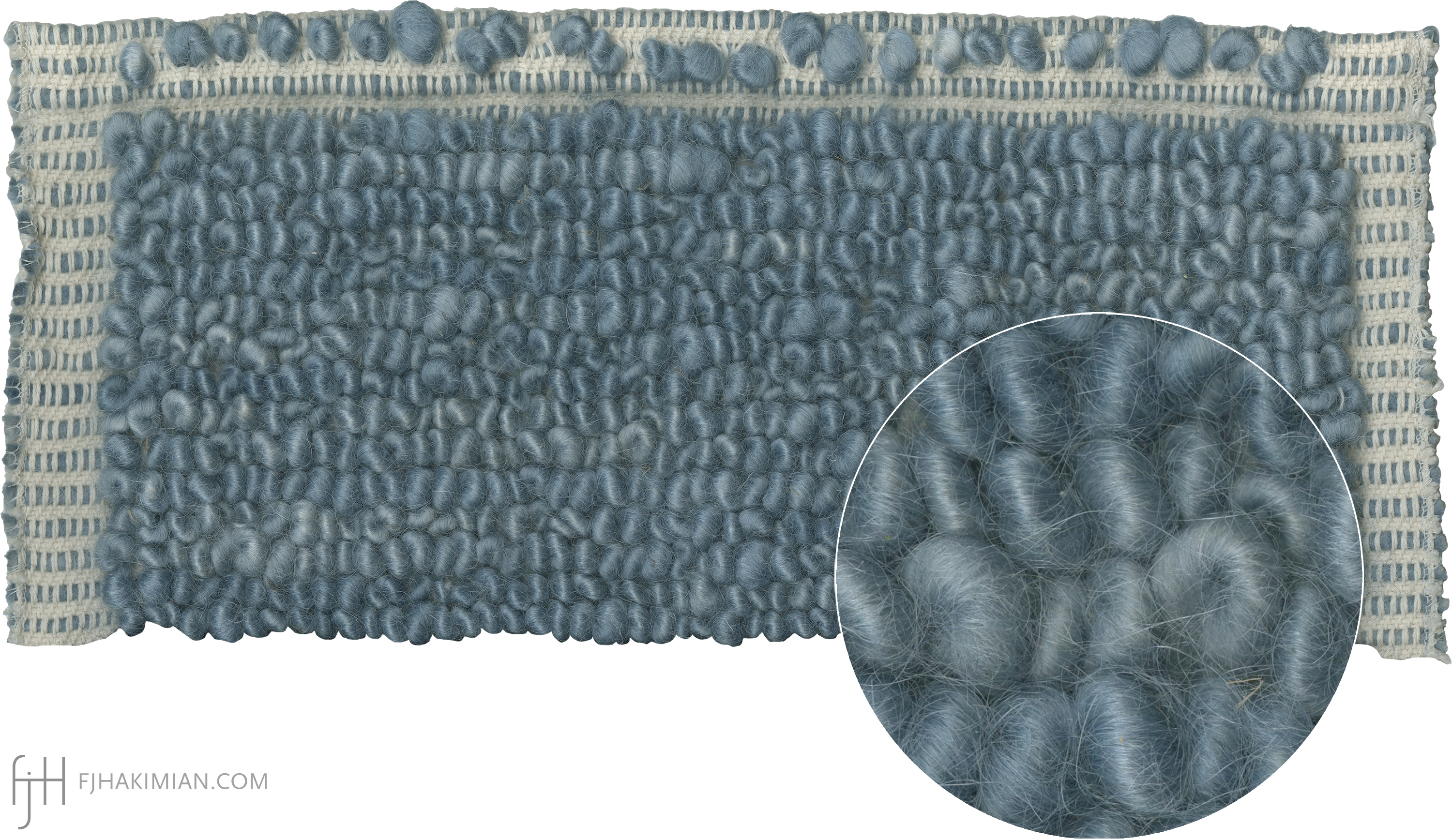 TC-Mohair Sardinia | Petrol Blue | Custom Mohair Carpet | FJ Hakimian | Carpet Gallery in NYC