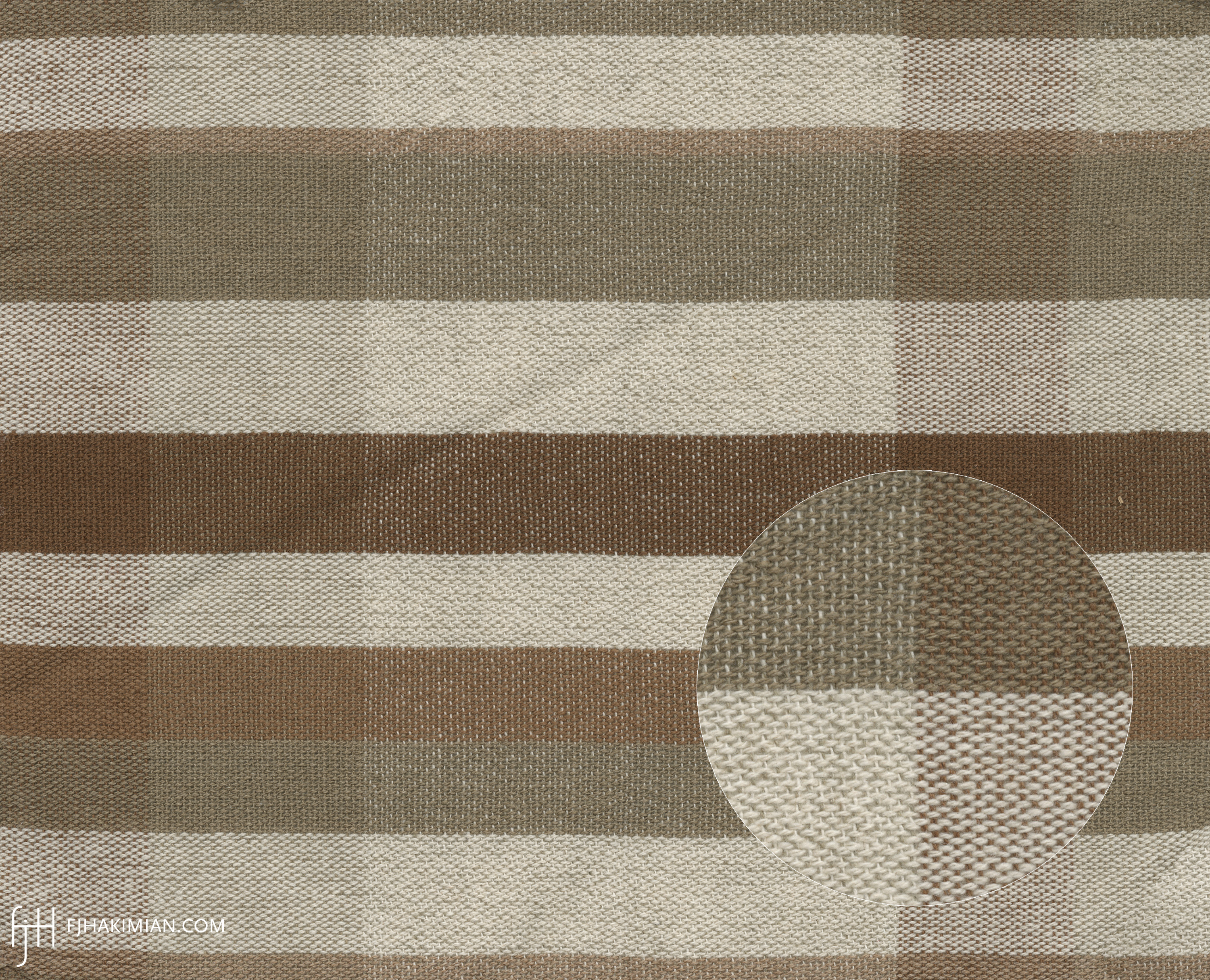 Upholstery Fabric WY-08L-Bone-Olive-Brown | FJ Hakimian